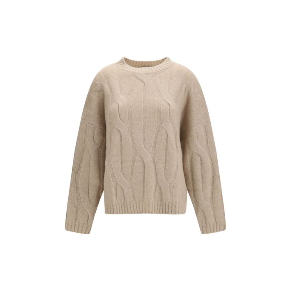 Allude Women Cashmere And Silk Sweater With Voluminous Sleeves